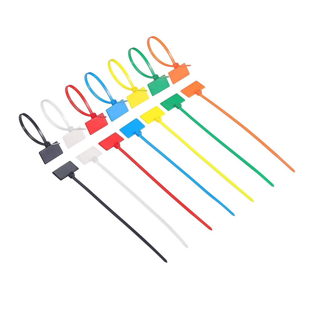 Renkli Hat Kablo Bağı 10cm Cırt Kelepçe 7X100 Renkli 700 Adet SN-22146