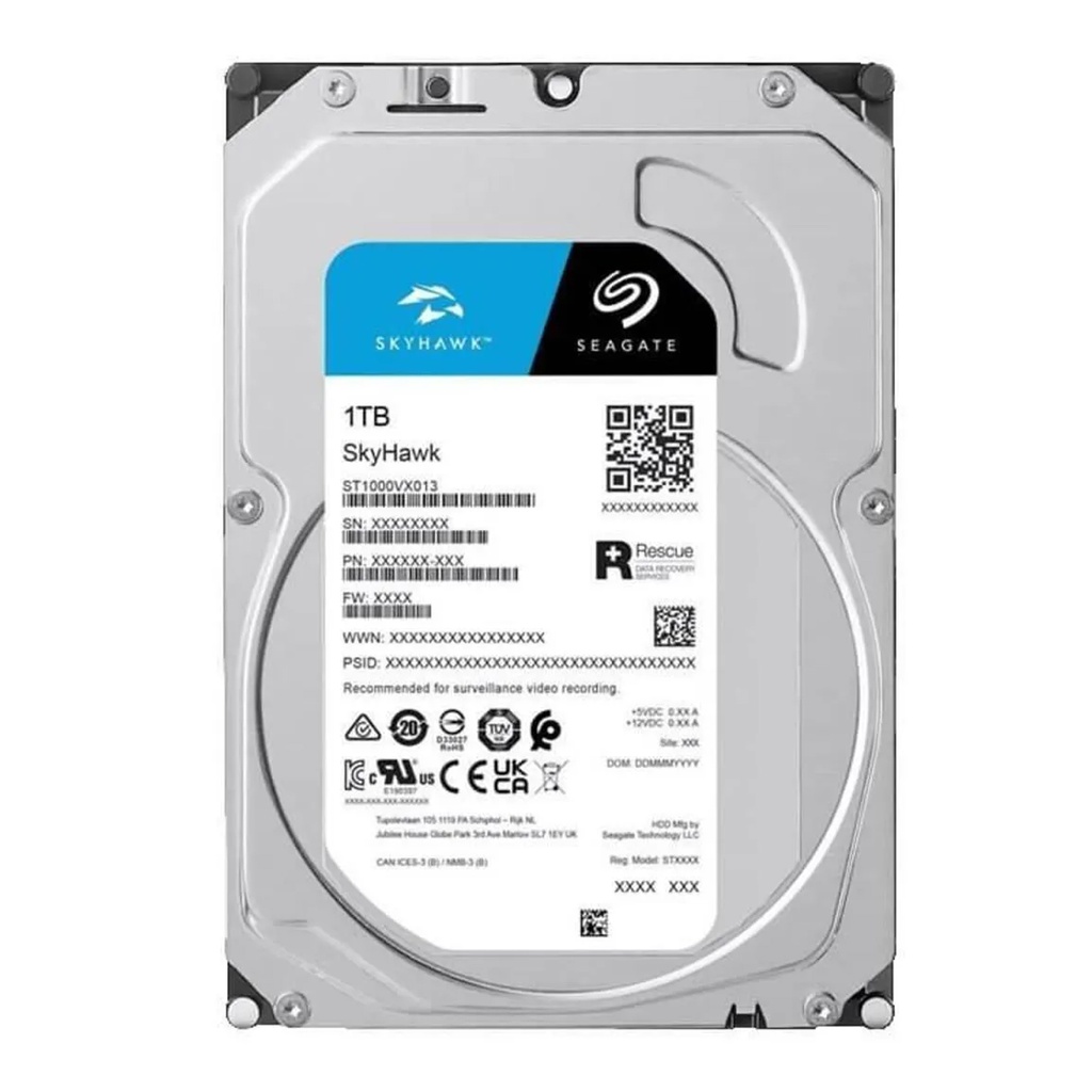 Güvenlik Harddisk 1TB 7/24 5400RPM SATA 64MB Seagate ST1000WX013 