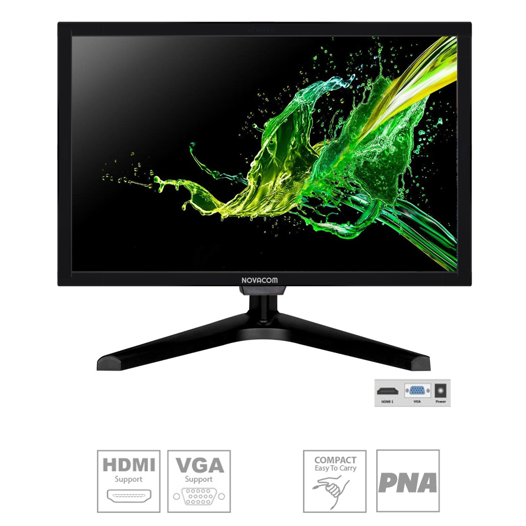 19'' Lcd Monitör 2K Full HD Hdmi Vga Novacom LED-19HV