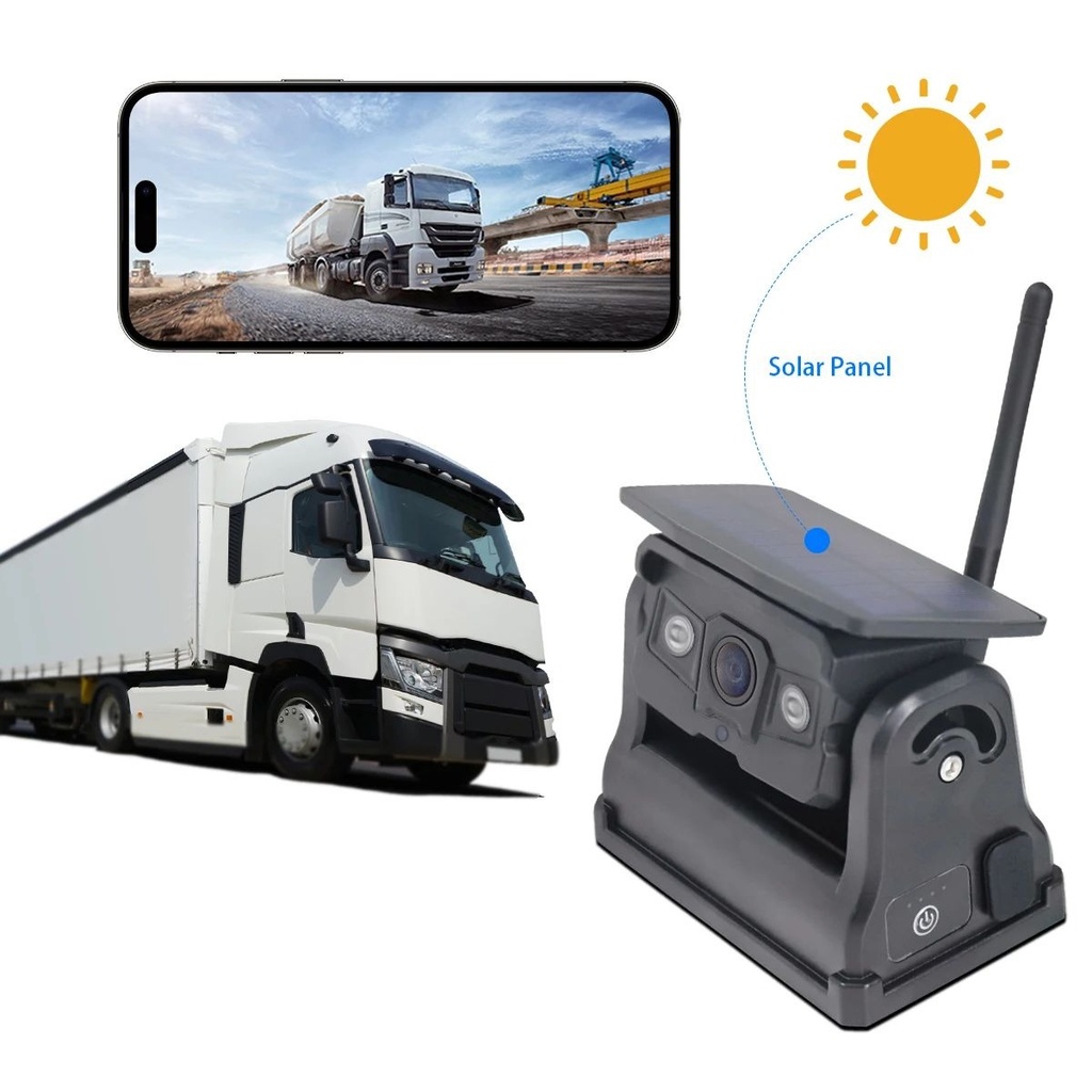 Araç Wifi Kamera Solar Şarjlı Mıknatıslı Twogo GO-HDSOLAR7 R7