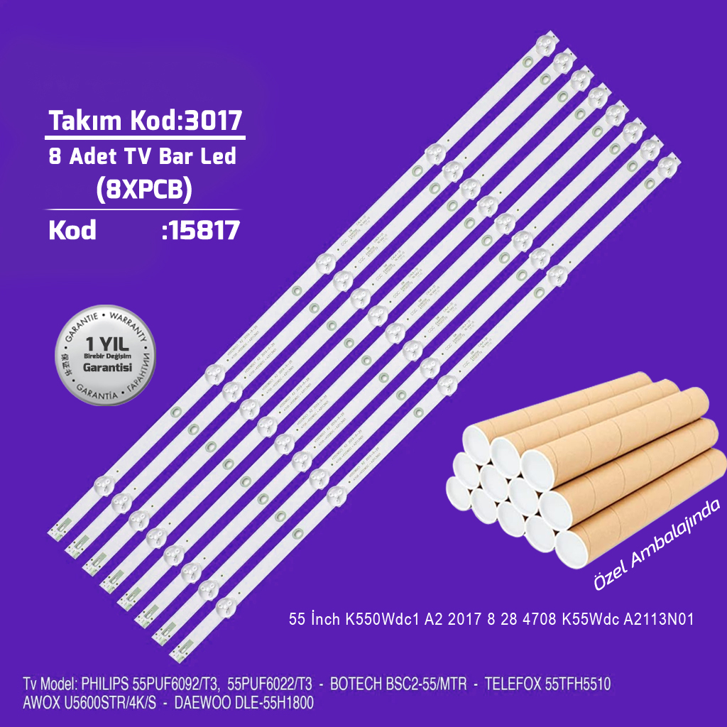55'' K550Wdc1 A2 2017 8 28 4708 K55Wdc A2113N01 8adet Tv Bar Led