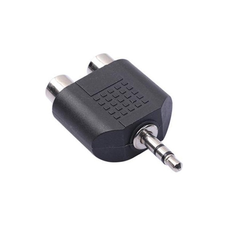 3.5mm Erkek to 2 RCA Dişi Çevirici Adaptör PK-6315  Ç1