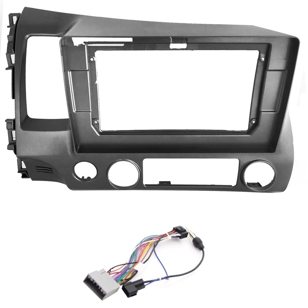 10.1'' Honda Civic FD6 2006-2012 Koyu Gri Oto Tablet Çerçeve TAC-050  - rs0908