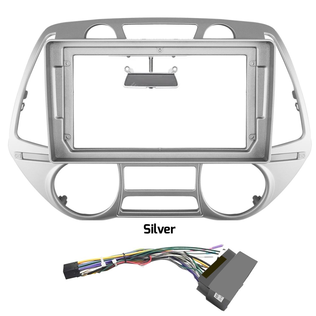 9'' Hyundai i20 Auto AC 2008-2014 Silver Oto Tablet Çerçeve NV-0041 