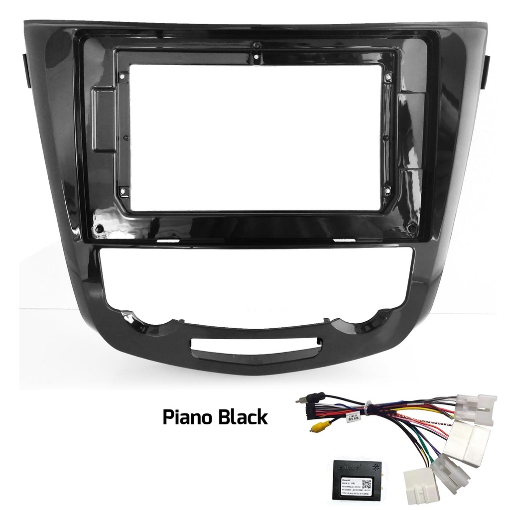 10.1'' Nissan Qashqai Manuel AC 2014+ Piano Black Oto Tablet Çerçeve NV-0060 