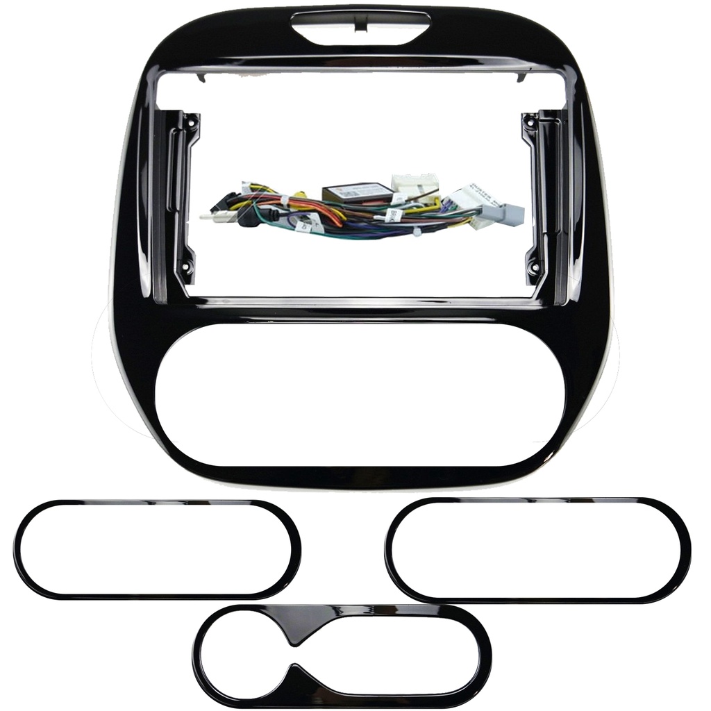 9'' Renault Captur A/C 2013-2019 Piano Black Oto Tablet Çerçeve NV-0085 