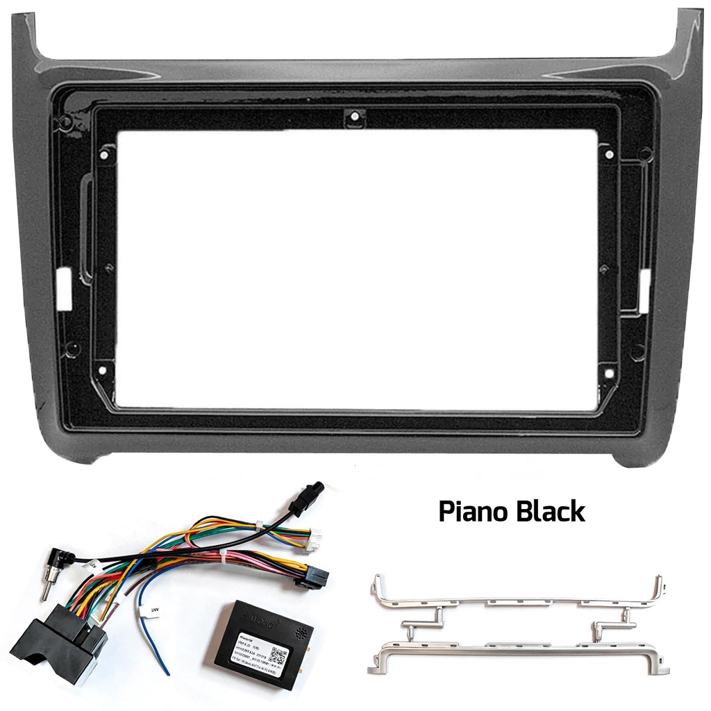 9'' VW Polo 2010+ Oto Tablet Çerçeve Piano Black NV-0114 