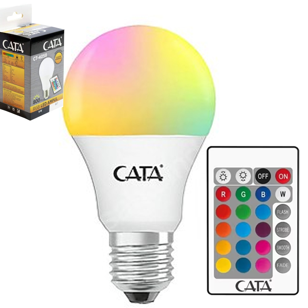 RGB Ampul Kumandalı Animasyonlu 9w CT-4058  R25