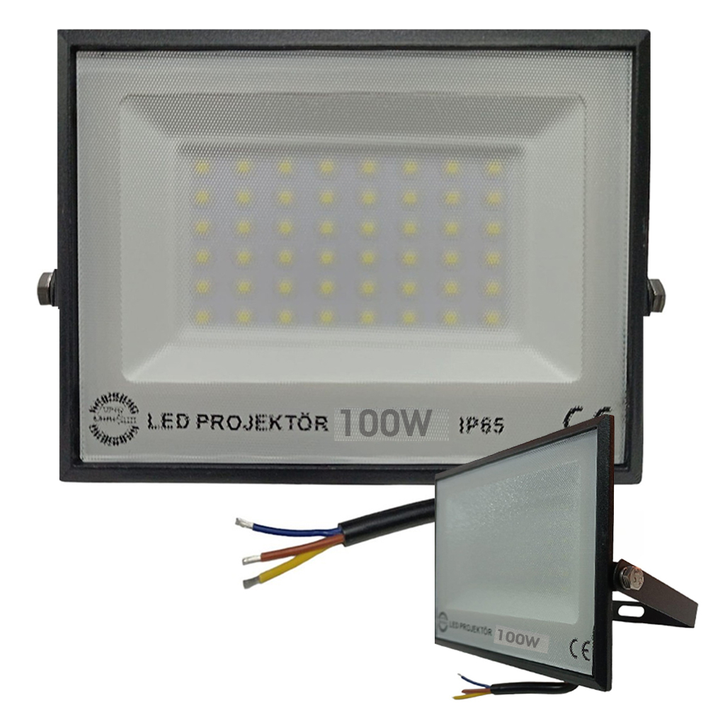 Led Projektör 100w 9000lm Opto Beyaz Ip66 Minisun M-38100 