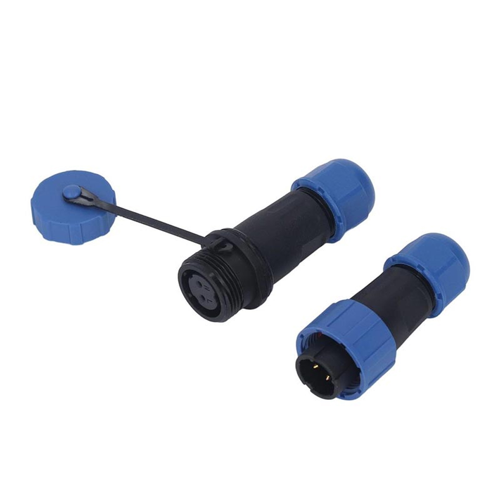 16mm 2 Pin Yuvarlak Konnektör Vidalı Su Geçirmez SD-16 Ç1