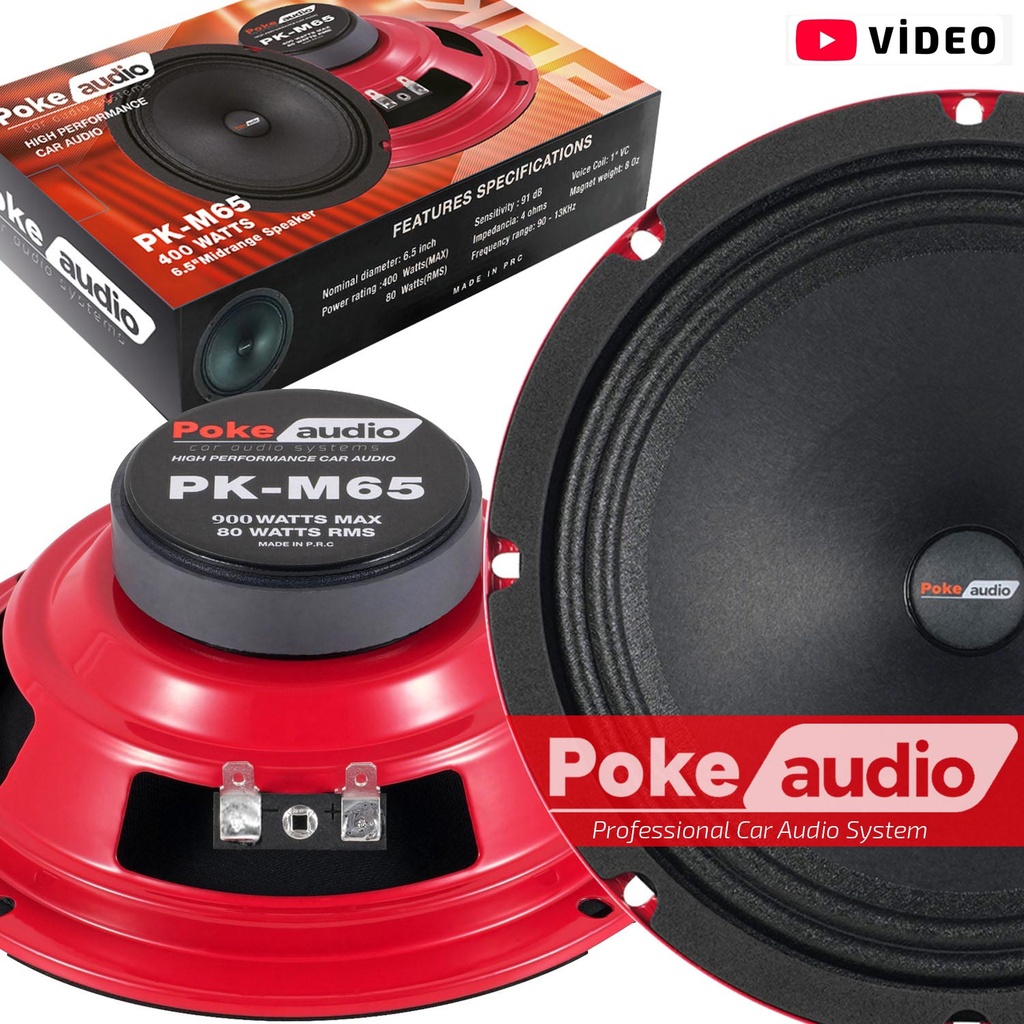Oto Midrange 16cm 400w 80rms 2 Adet Poke PK-M65