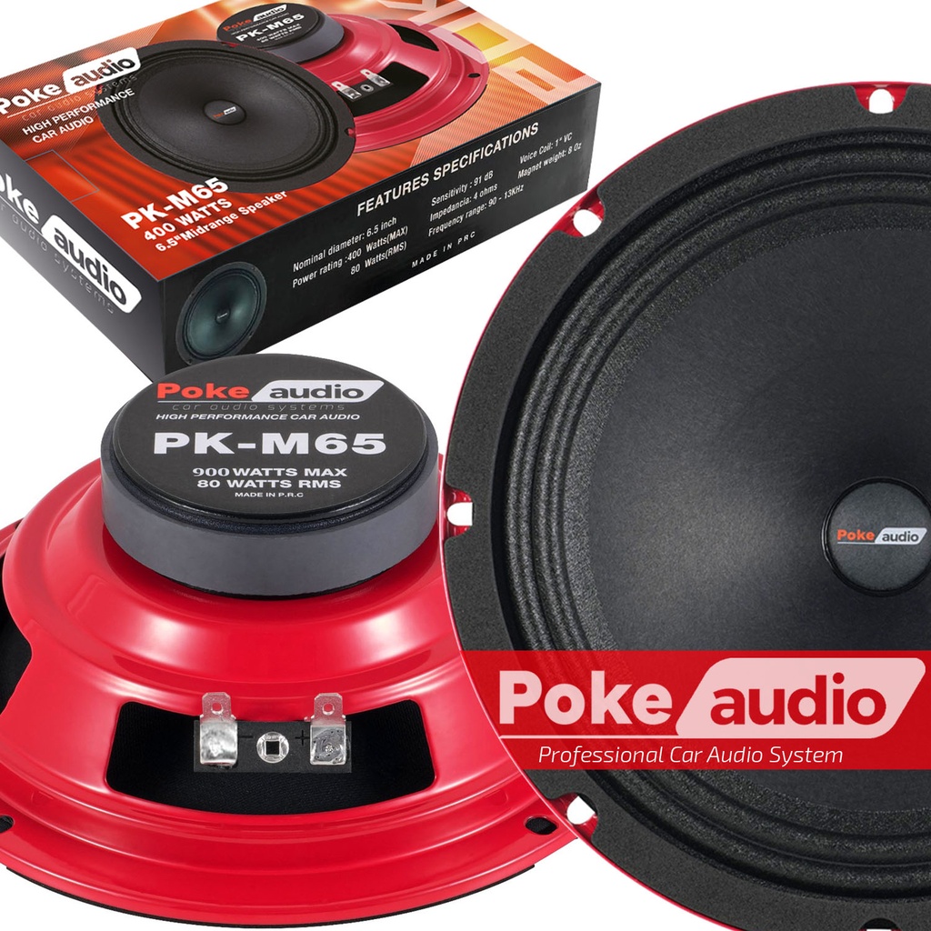 Oto Midrange 16cm 900w 100rms 2 Adet Poke PK-M65  R41