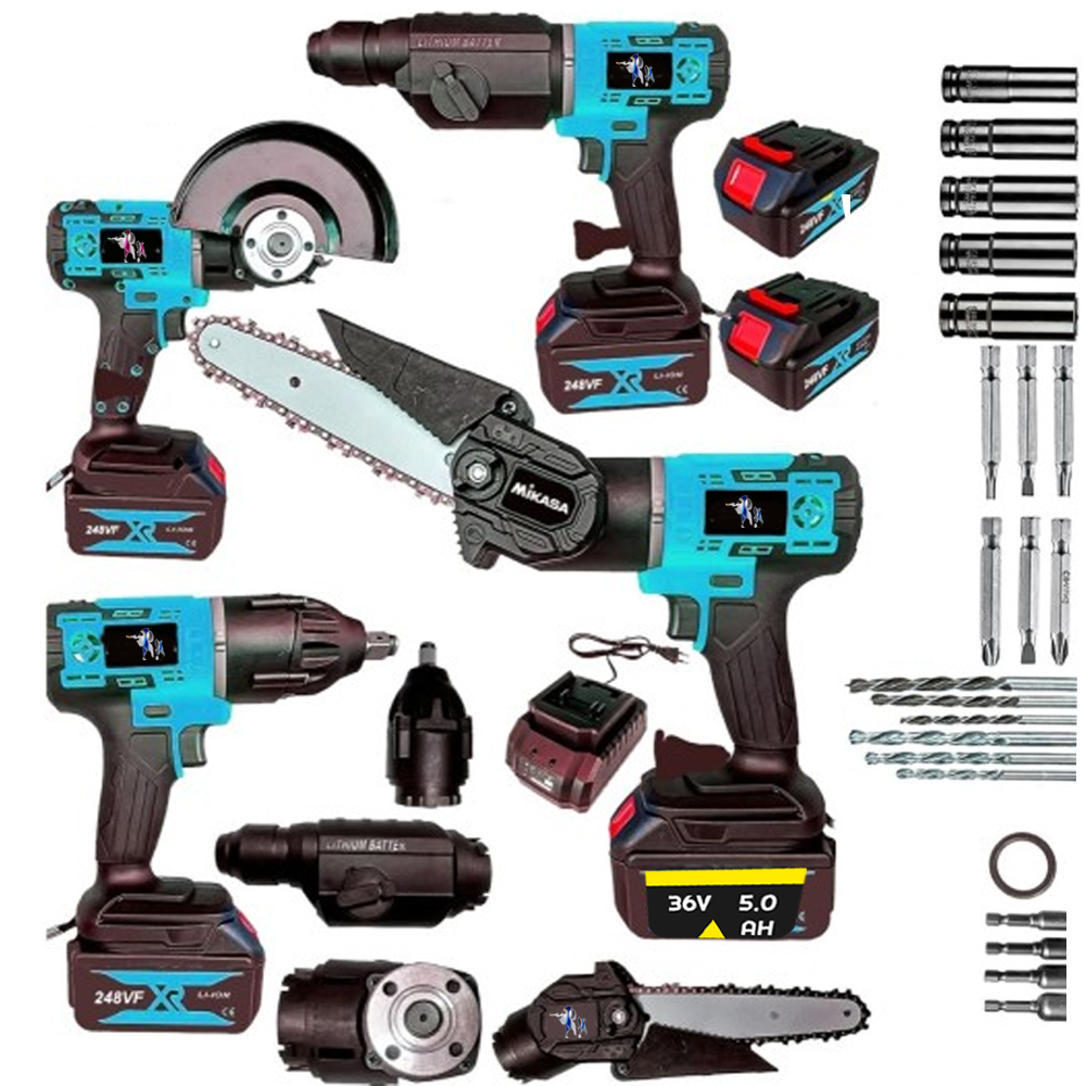 Şarjlı Matkap Vidalama Budama Taşlama 24V 5AH İtaly Stil HS-06