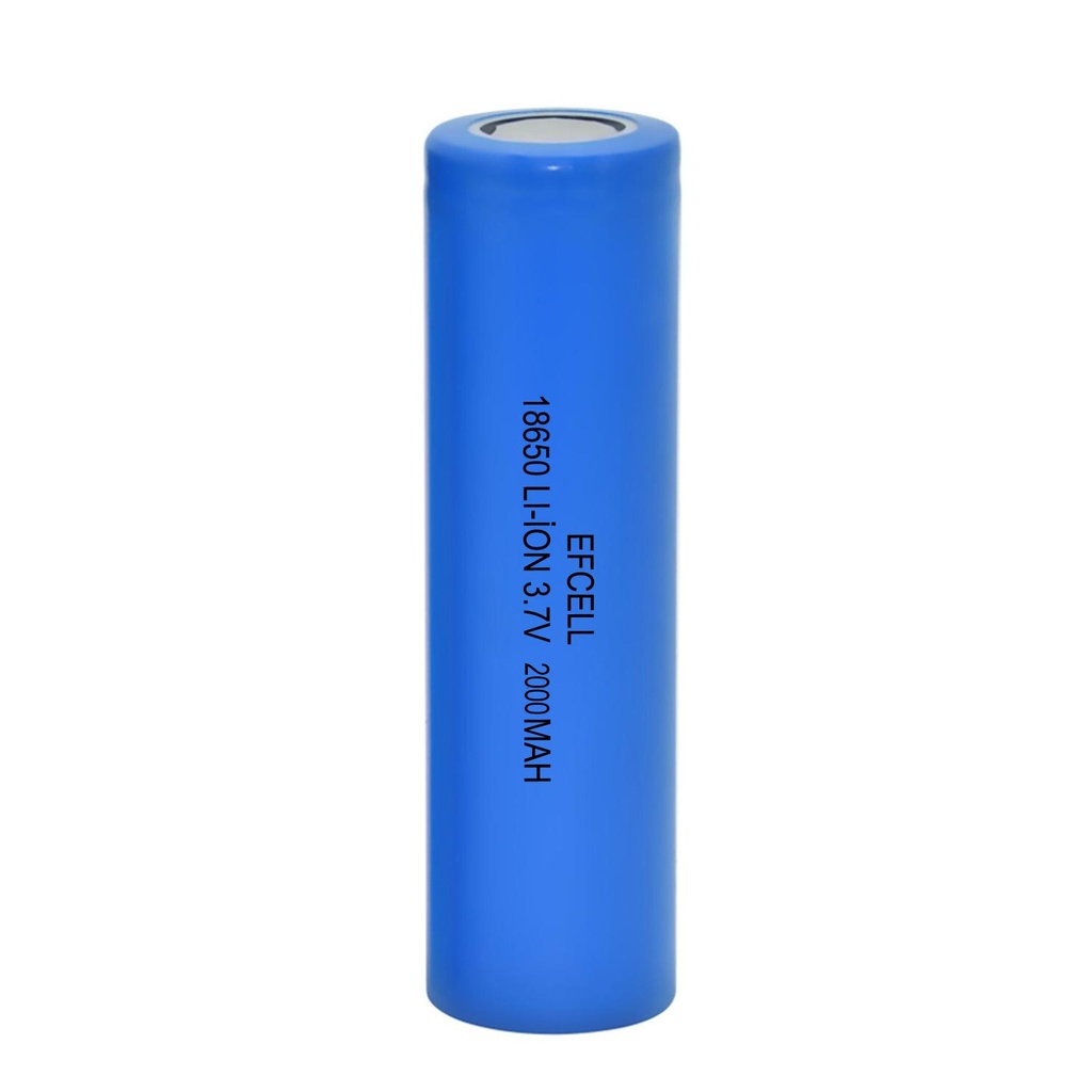 18650 Şarjlı Pil Başlıksız 3.7v 2000 Mah Li-İon Efcell 6542 R33
