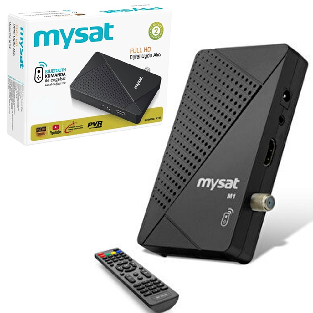 Mini Hd Uydu Alıcı BT Kumanda Iptv Ucast Iks Mysat M1  