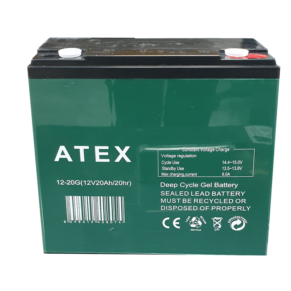Jel Akü 12v 20a 18X7.5X17.5cm Atex AT-1220G