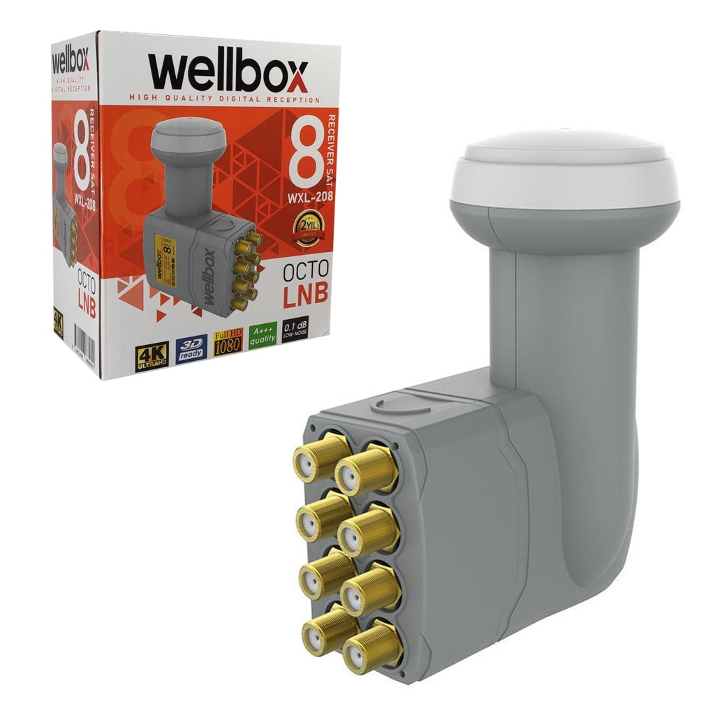 Sekizli Lnb Octo 0.1DB 3D Wellbox WXL-208  R37