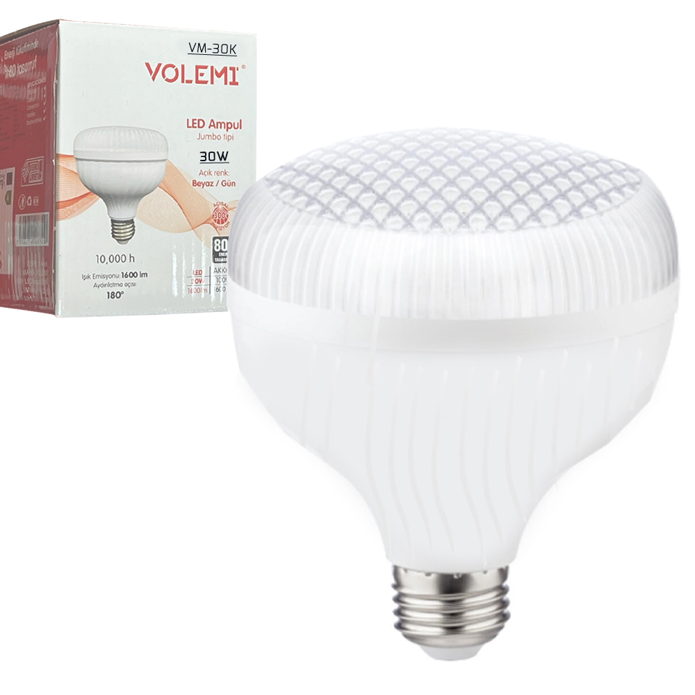 Kristal Led Ampul 220v 30w Beyaz E27 Wolemi VM-30K