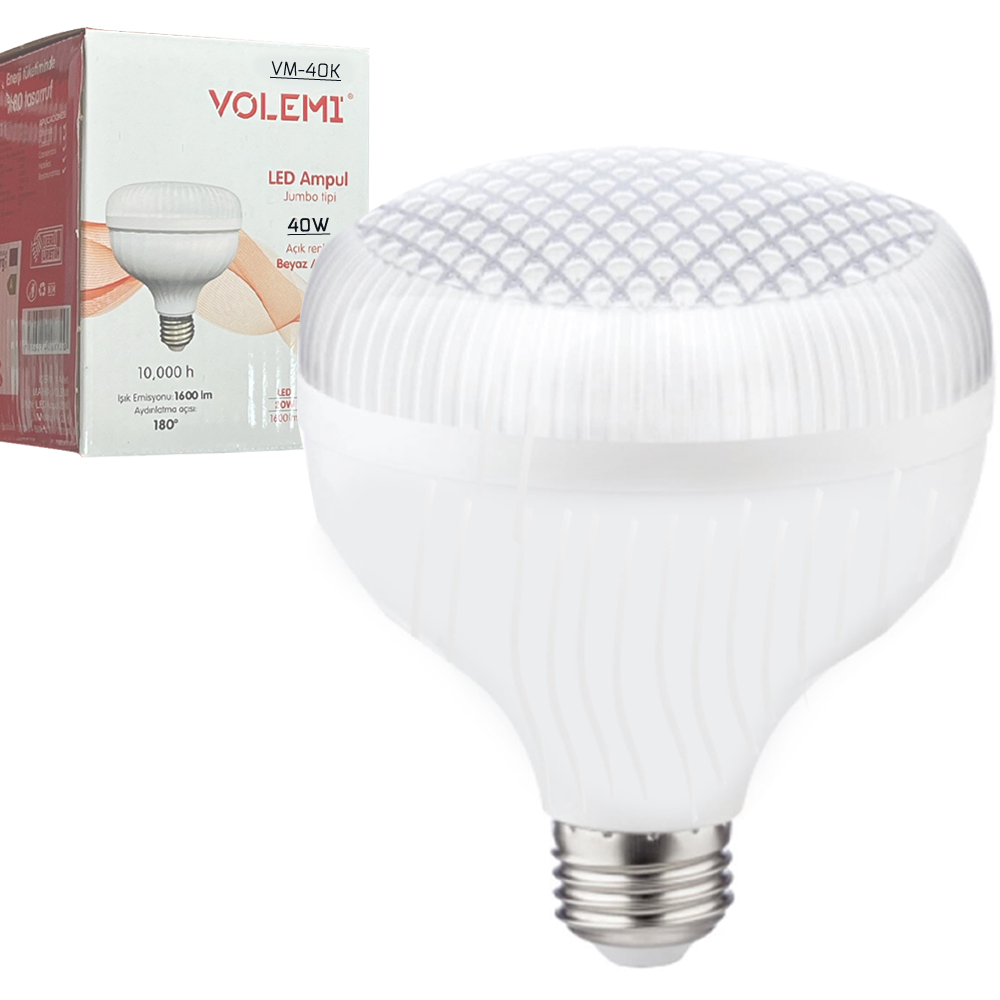 Kristal Led Ampul 220v 40w Beyaz E27 Wolemi VM-40K