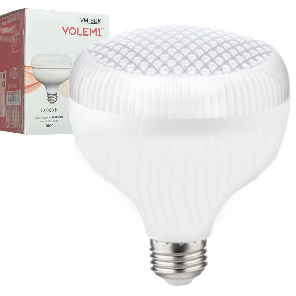 Kristal Led Ampul 220v 50w Beyaz E27 Wolemi VM-50K  R11