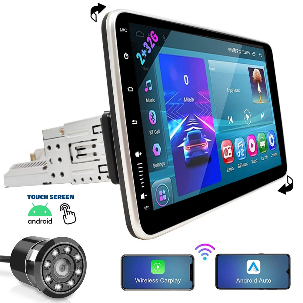 Android 10'' Oynar Başlık 360 Açı 2-32 Carplay Mirorlink Mega VM-3405