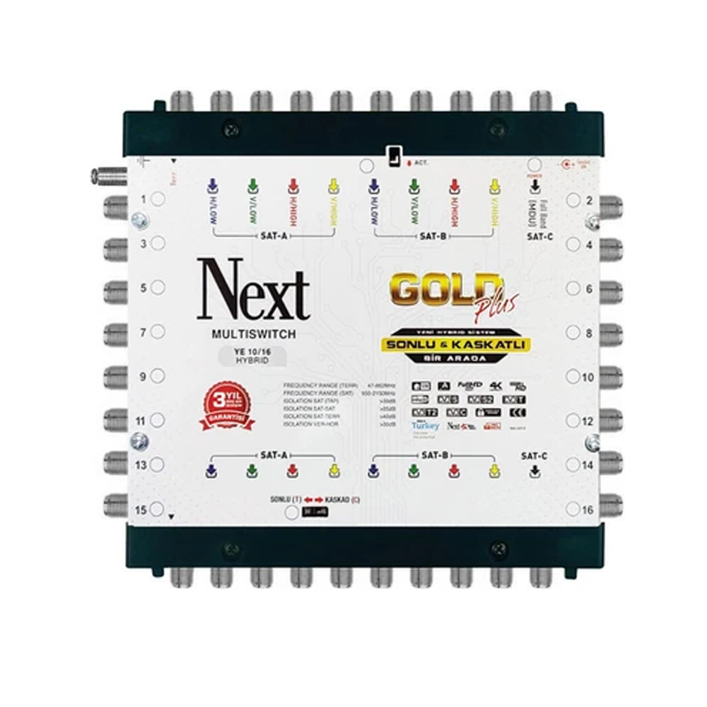 10/16 Santral Sonlu Kaskatlı Hibrit Adaptörlü Next 10/16
