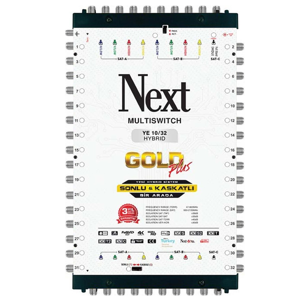 10/32 Santral Sonlu Kaskatlı Hibrit Adaptörlü Next 10/32