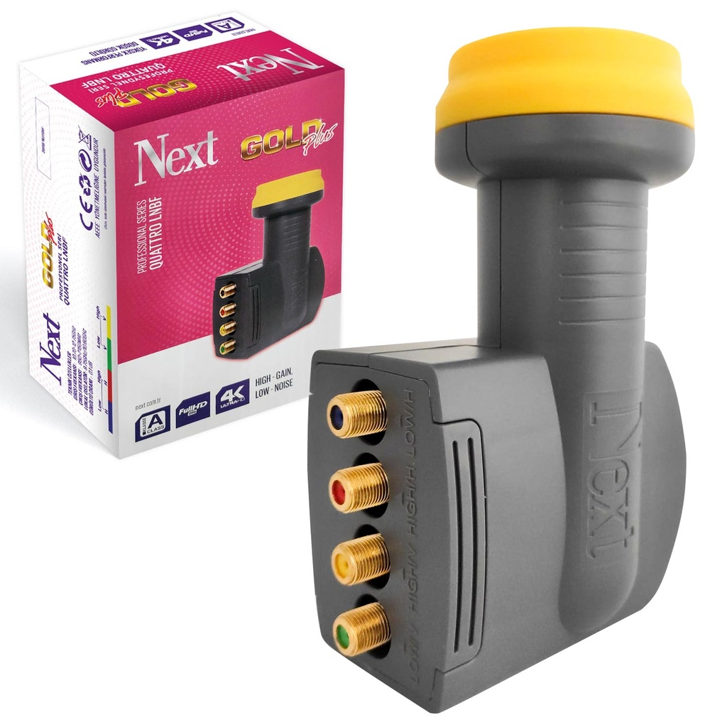 Dörtlü Santral Lnb Quaddro Gold Plus 0.1Db 3D 4K Next Plus  