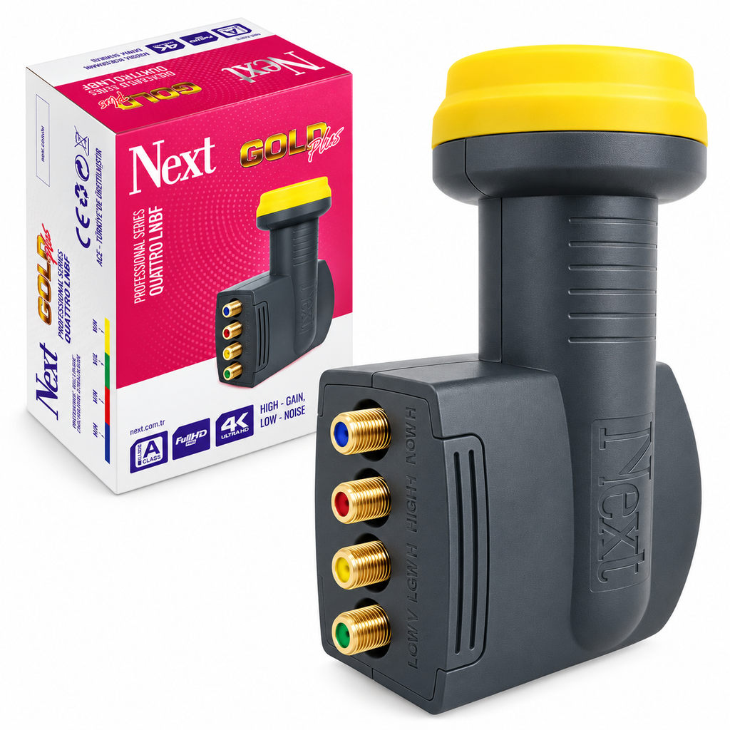 Dörtlü Santral Lnb Quaddro Gold Plus 0.1Db 3D 4K Next Plus  