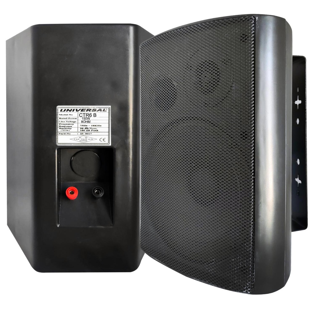 Sütun Hoparlör 16cm 100w Siyah 1 Adet Universal CTR-6B