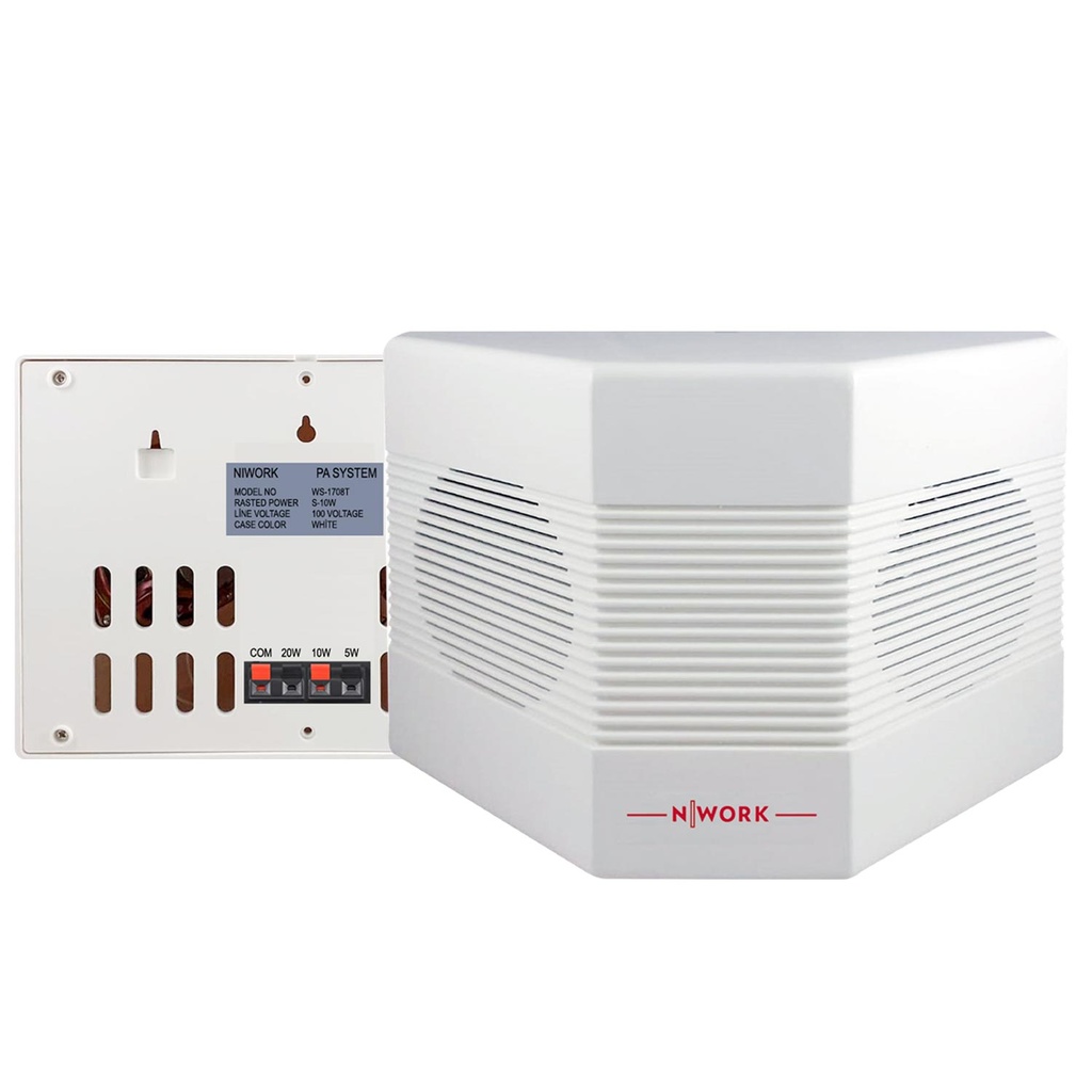 Sütun Hoparlör 2x10cm 100 Watt Çift Yönlü Trafolu 1 Adet Universal UN-1708T  R10