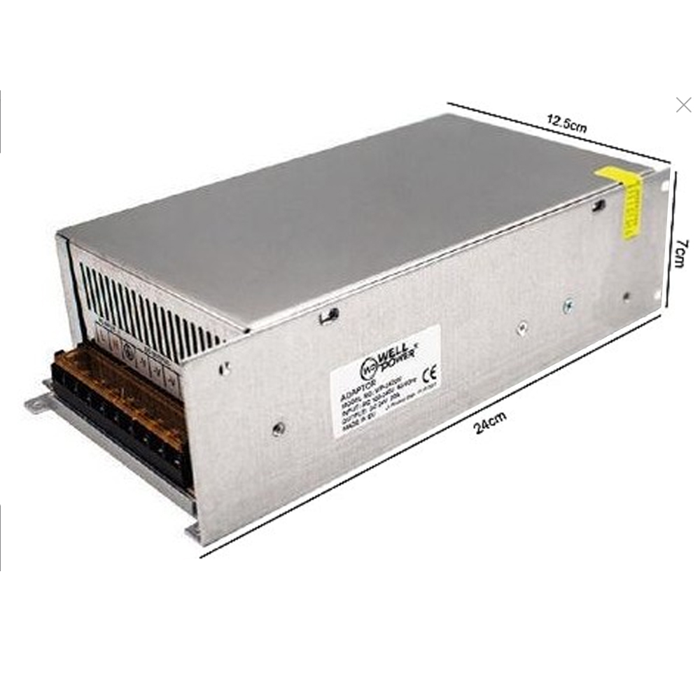 Metal Kasa Adaptör 24v 20a Wellpower WP-2420PRO R6