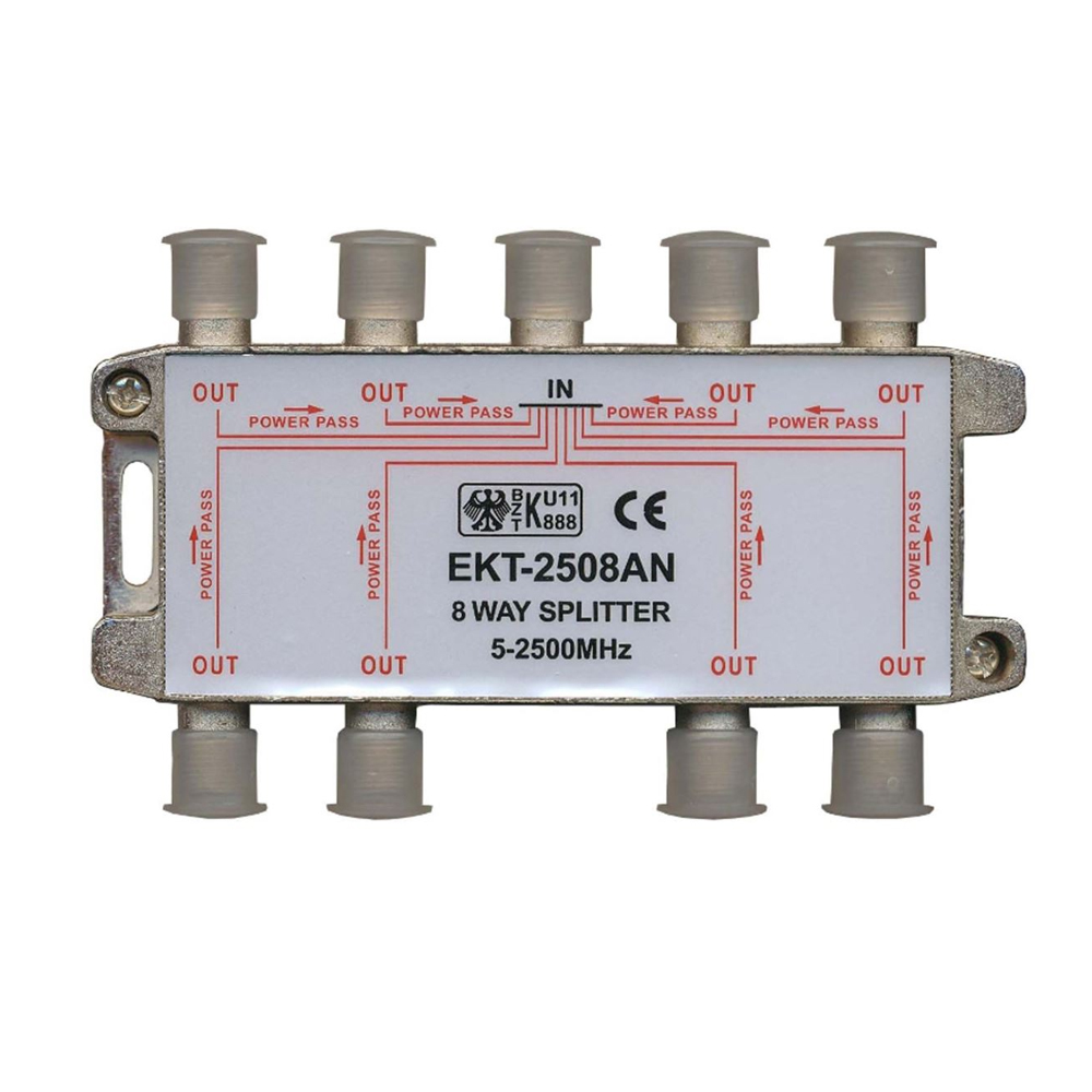 Splitter 1/8 Powerpass 5-2500mhz Fully E-335E  B1
