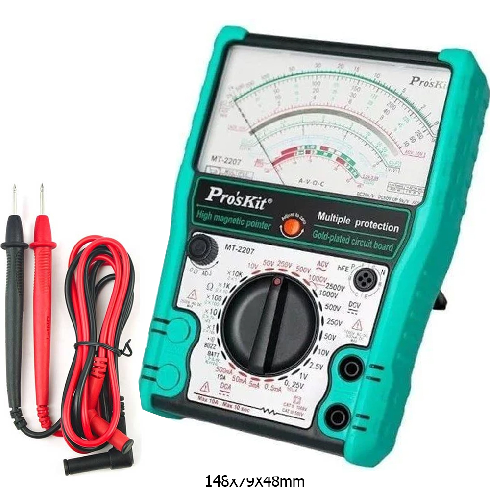 Analog Ölçü Aleti Multimetre 1000V/10A CATII 1000V/ CATII 50 Proskit MT-2207 R33