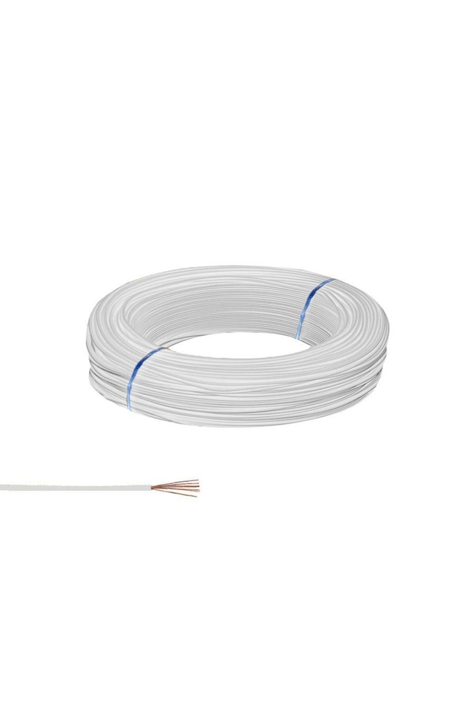 Zil Teli Montaj Kablosu Bakır Beyaz 200mt Poke Pk-1261