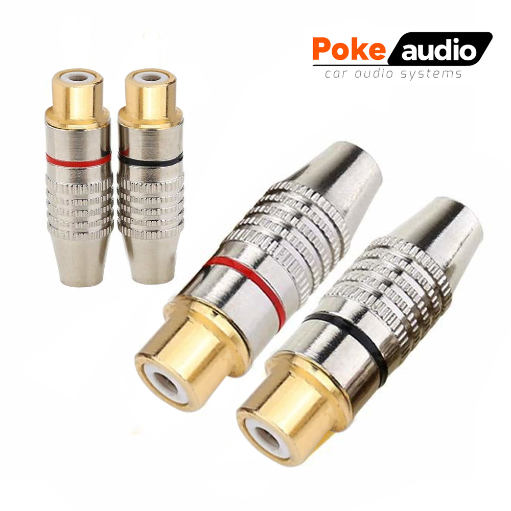 Dişi Rca Tos Fiş Metal Gold 2 Adet Poke PK-6781