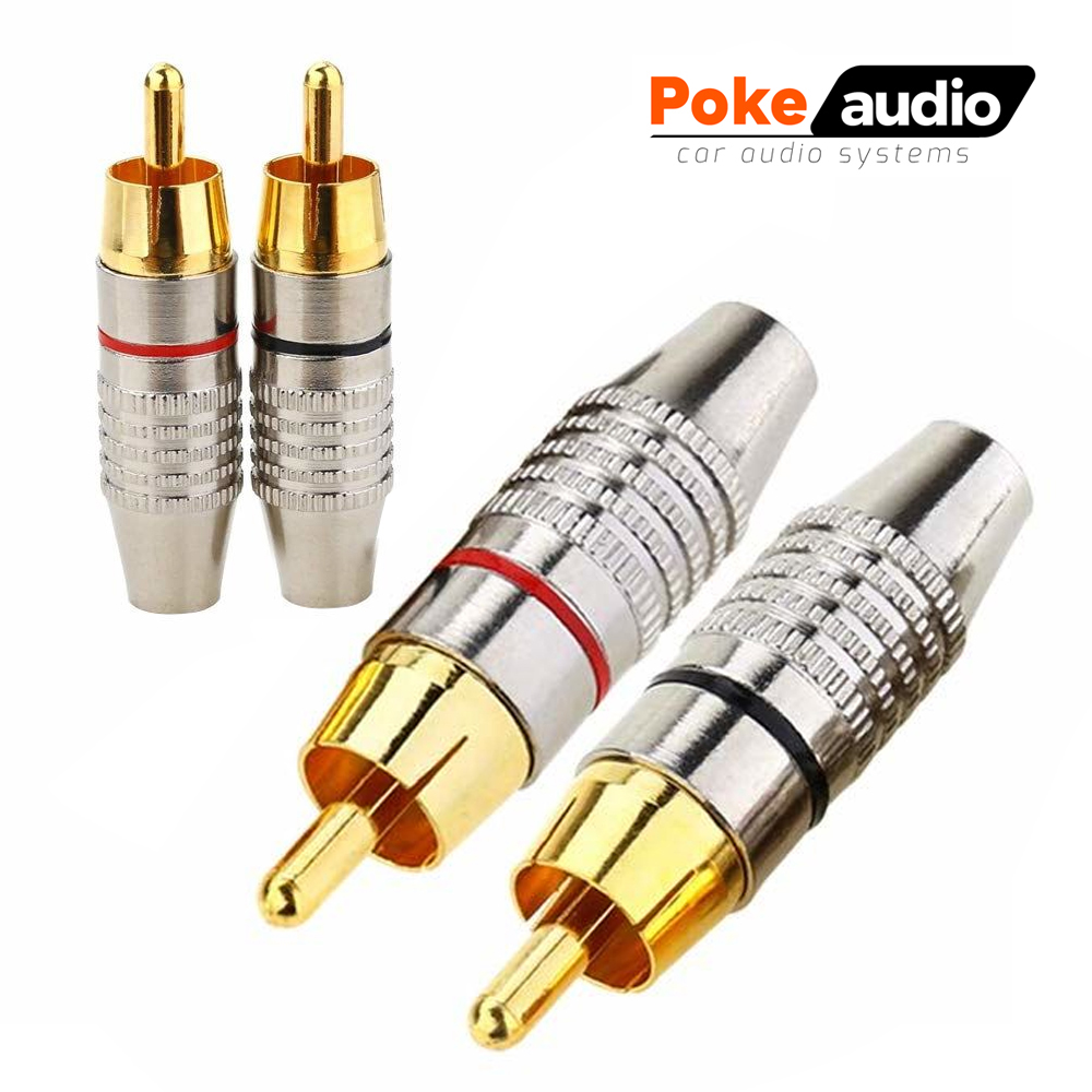 Erkek Rca Tos Fiş Metal Gold 2 Adet Poke PK-6782 