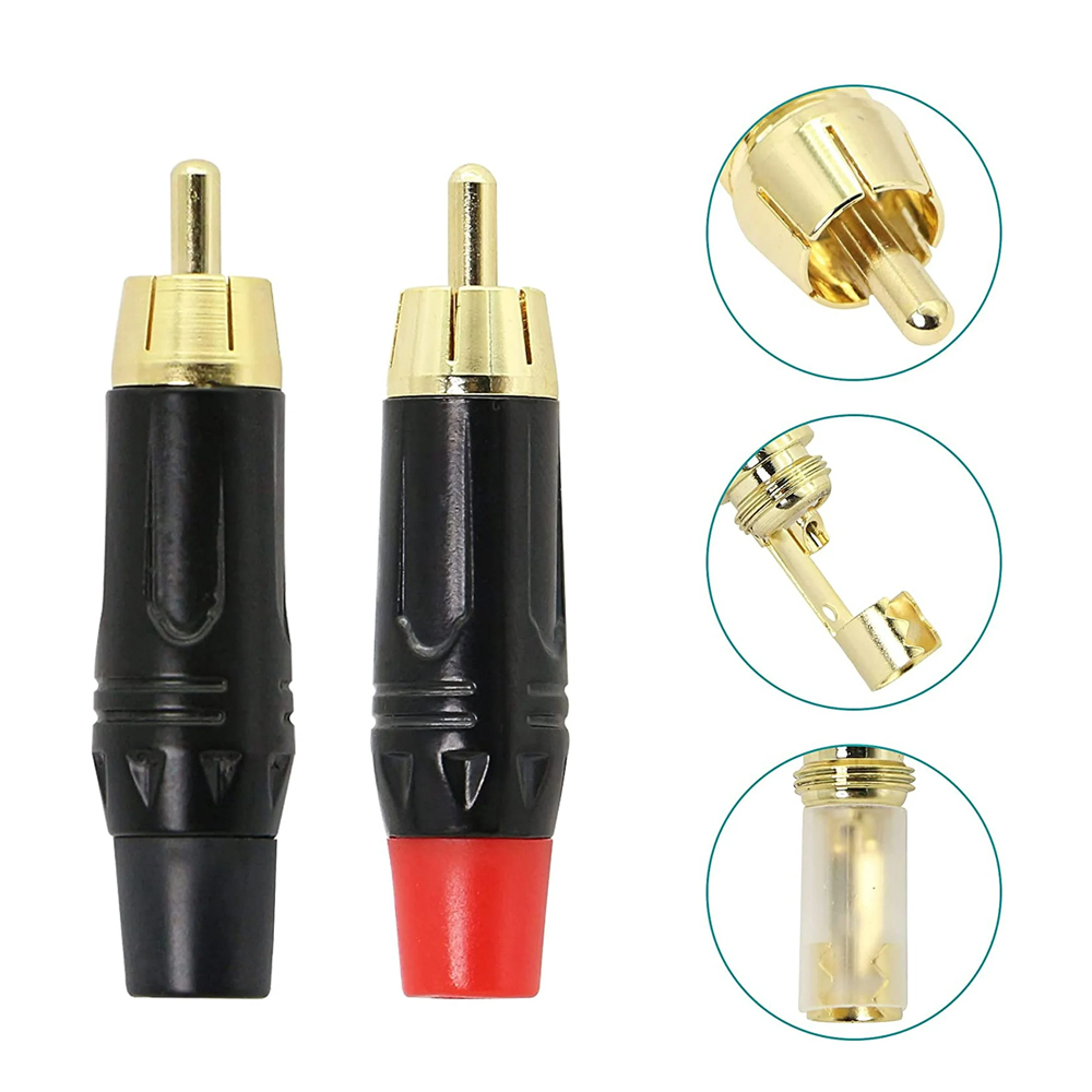 Rca Tos Fiş Erkek 1.Kalite Metal 2 Adet Poke PK-6783   R26