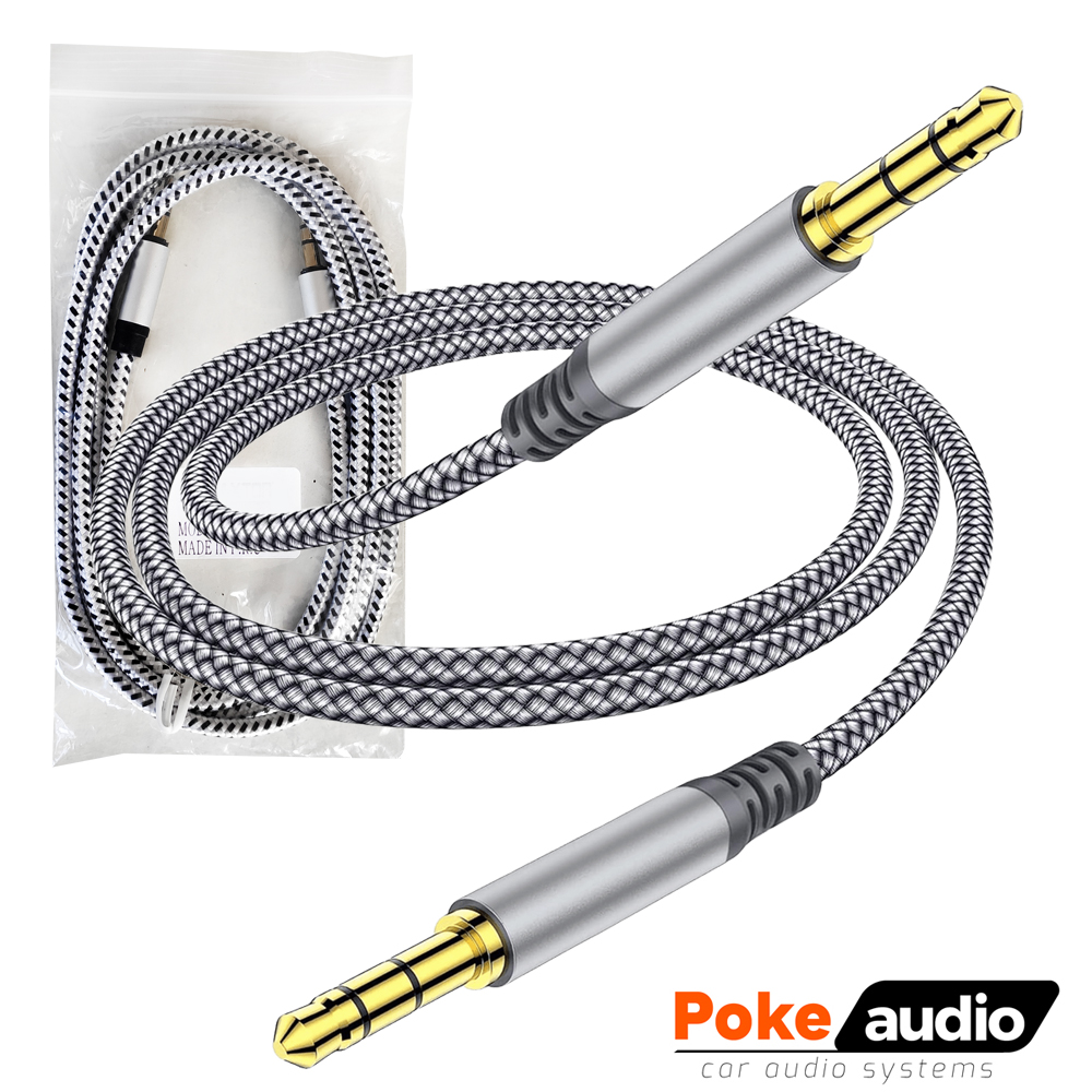 Aux Kablo Bakır 3.5mm 1.Kalite 1mt Poke PK-6786