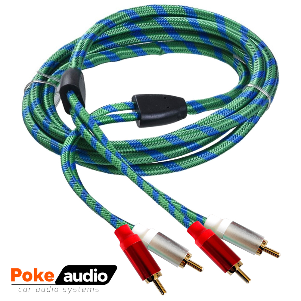 Anfi Kablosu 2rca 2rca 5mt 1.Kalite Poke PK-6787    