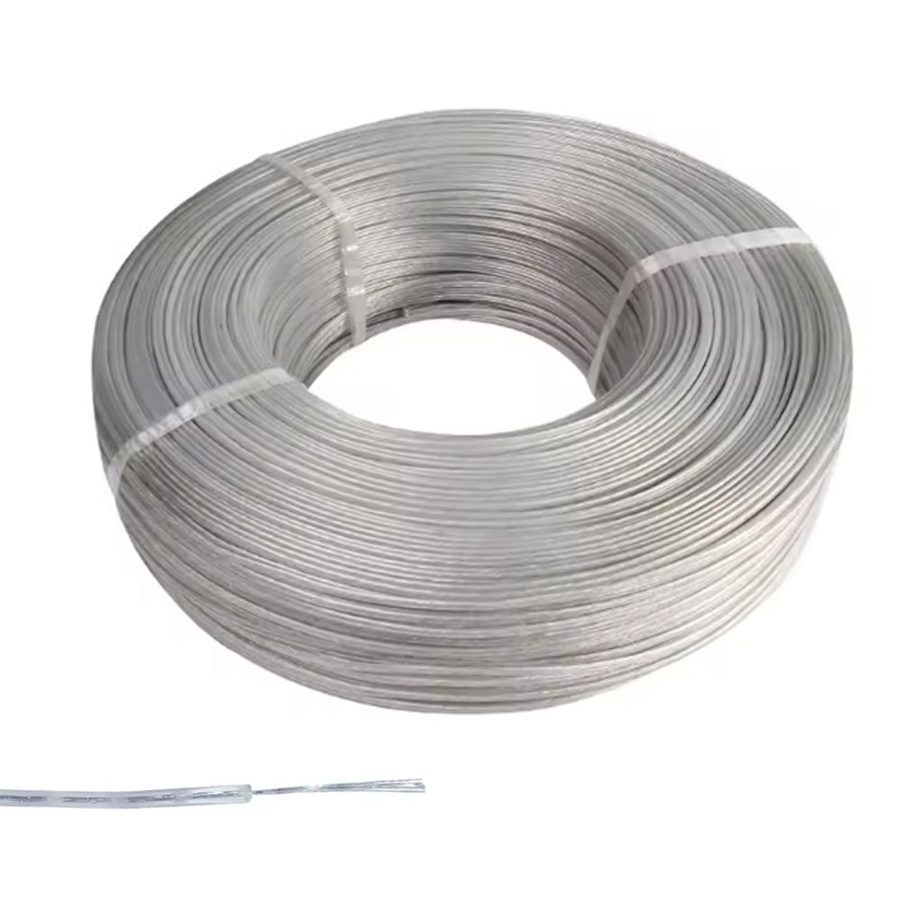 1x0.22 NYAF Tek Damar Kalay Kaplı Bakır Kablo Şeffaf 200mt Poke PK-1467