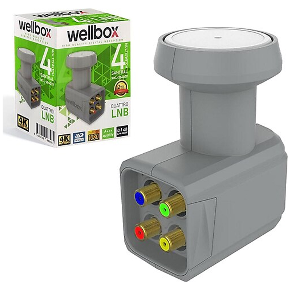 Dörtlü Santral Lnb Quattro 3D 4K Wellbox WXL-104QTR  R37