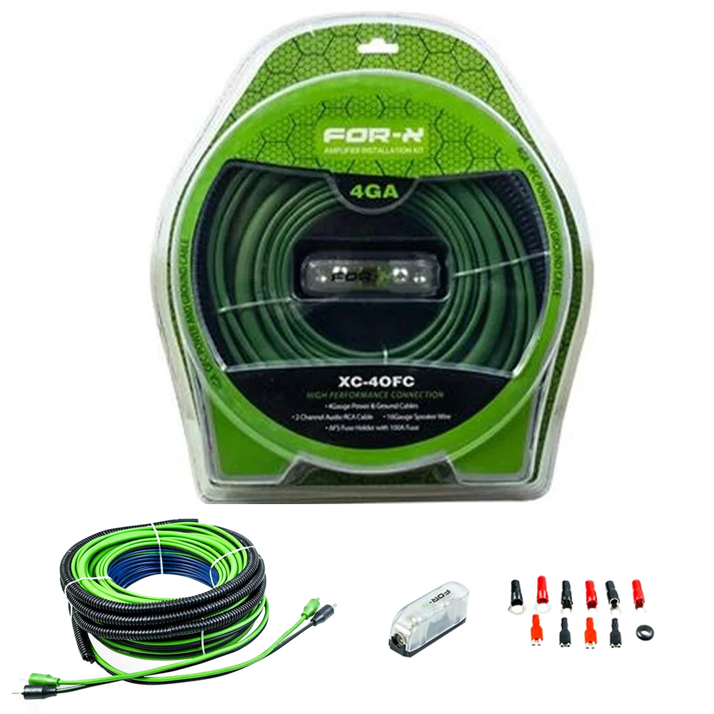 Oto Anfi Kablo Seti 4GA OFC Bakır For-x XC-4OFC