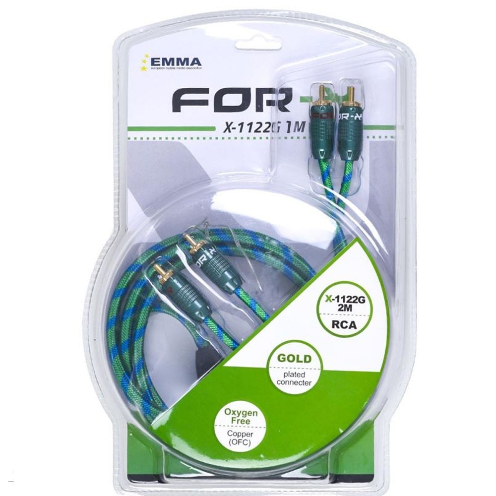 Oto Anfi Kablo 2rca 2rca 1mt Bakır For-x X-1122G  