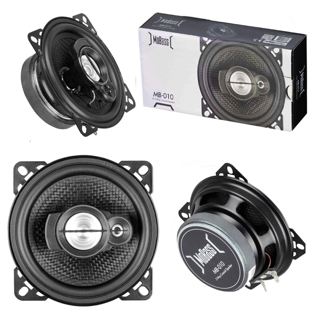 10cm Oto Hoparlör Koaksiyel 40w Tweeterli 2 Adet Mobass MB-010