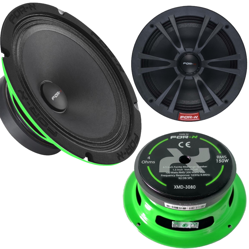 Oto Midrange 20cm 300w RMS 150w Beyaz 2 Adet For-x XMD-3080 R1