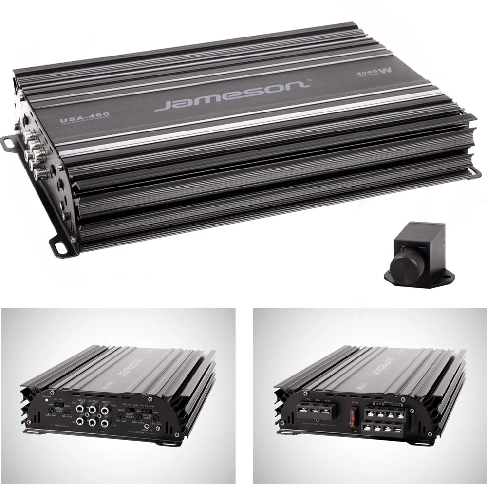 Oto Anfi 4000w 4 Kanal Bass Kontrol Jameson USA-460 R2