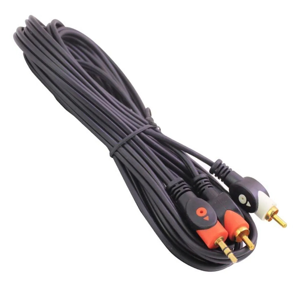Aux Kablo 2RCA 1Jack 1.5mt 1.Kalite ETC  R21