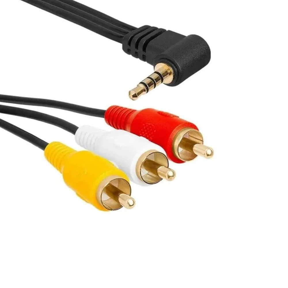 3rca 1Jack AV Kablo 3 Boğumlu Hd Uydu İçin 1.5mt ETC  R20