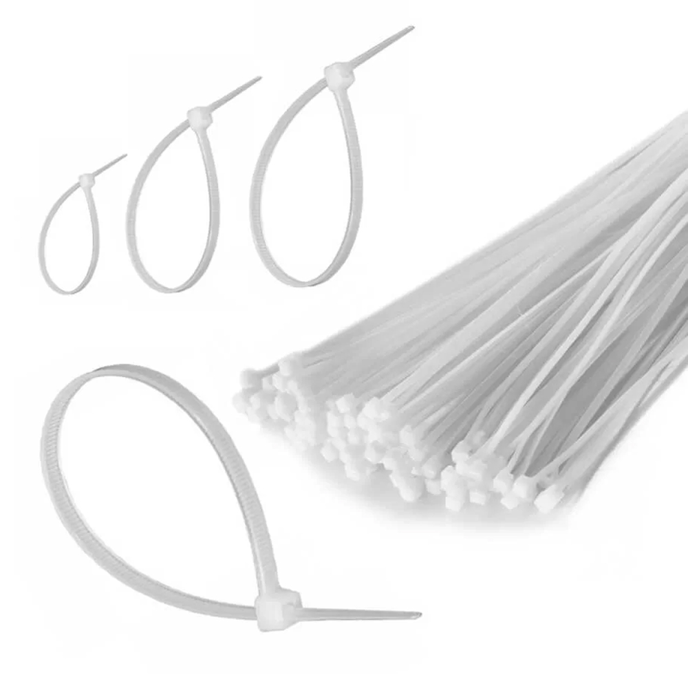 Kablo Bağı Cırt Kelepçe 25cm Naylon Beyaz 100 Adet Etc  R24